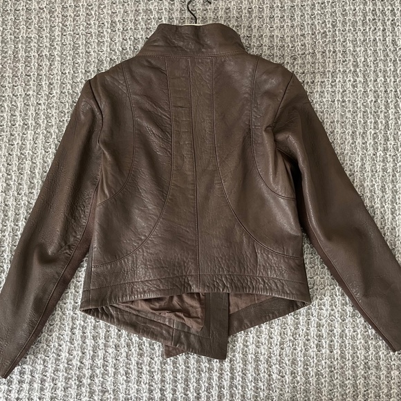 Leather Jacket size M - 7 For All Mankind - Picture 9 of 16